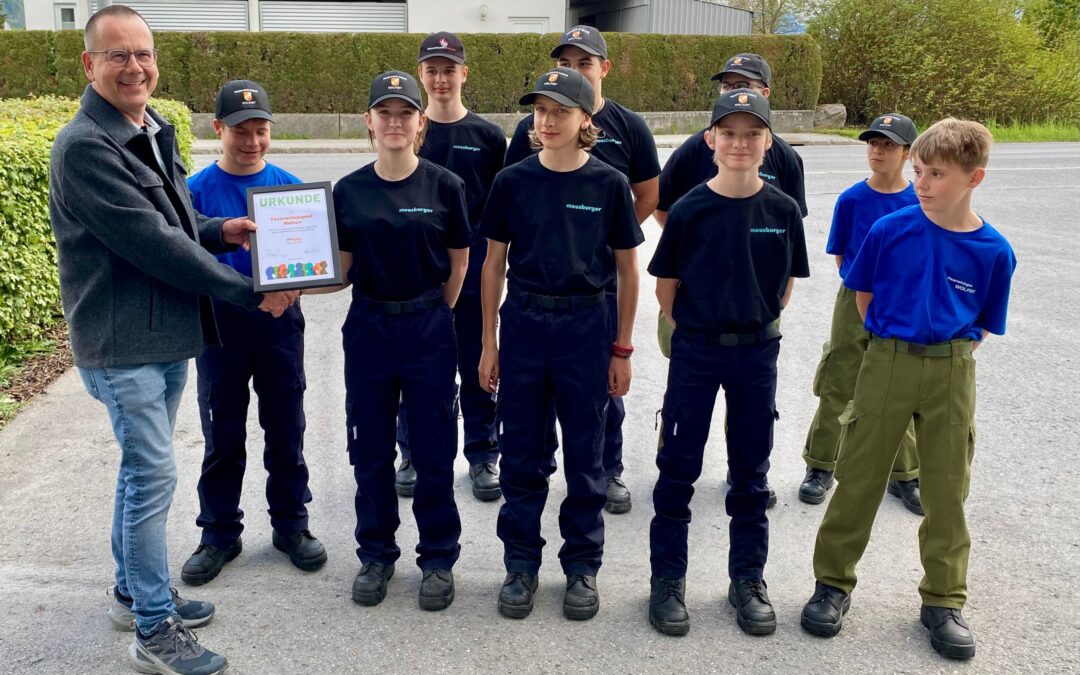 Feuerwehrjugend Wolfurt sammelt für miralle