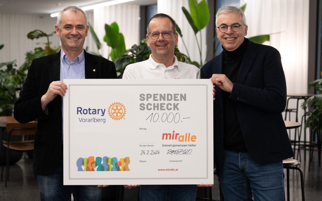 EUR 10.000 für schnelle Hilfe in Vorarlberg